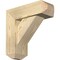 Ekena Millwork Traditional Craftsman Rough Sawn Bracket w/ Offset Brace, Douglas Fir, 6"W x 16"D x 16"H BKT0604X16X16TRA04RDF - alternate 1